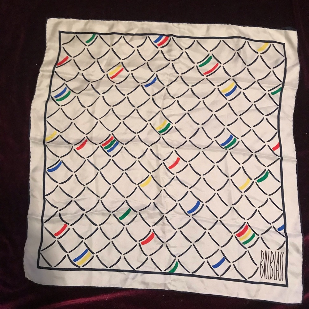 Bill Blass 100% Silk Scarf
